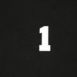 Numero ricamato termoadesivo 1