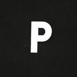 Lettera termoadesiva P