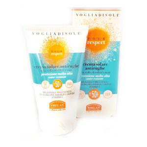 Crema Solare Antirughe Viso, Collo, Mani SPF 50+