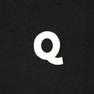 Lettera termoadesiva Q